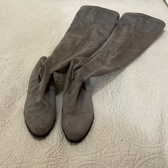 UNISA Over the Knee Taupe Suede Boots - Picture 3 of 3